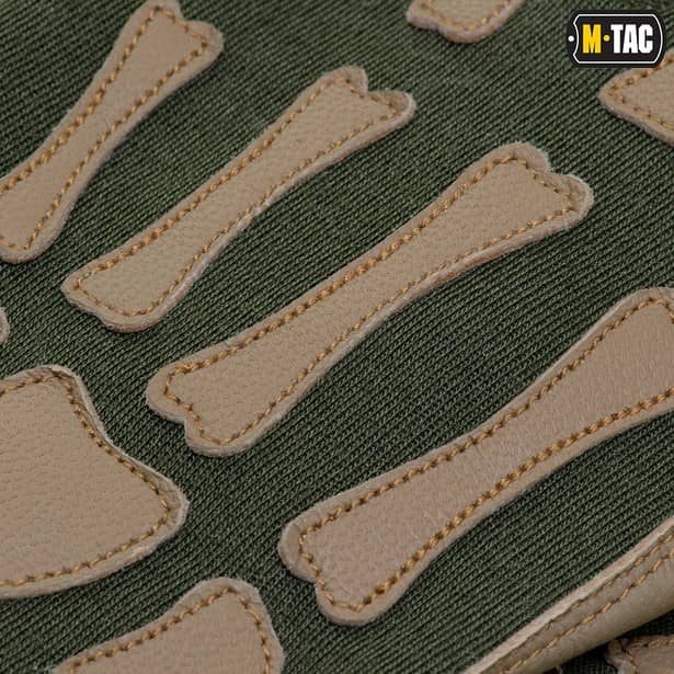 7 - Тактичні рукавички M-Tac Skeleton Nomex. Олива/Койот