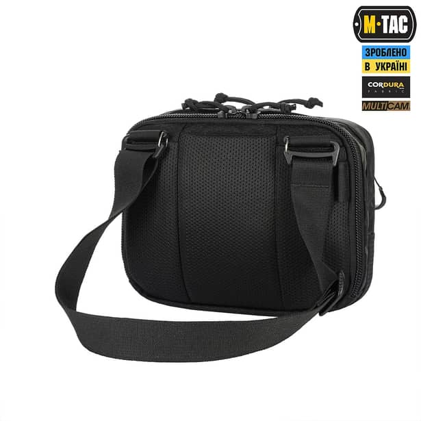 25 - Плечевая однолямковая сумка M-TAC EDC Bag Elite. Multicam Black