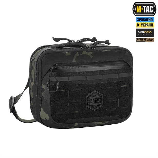 24 - Плечевая однолямковая сумка M-TAC EDC Bag Elite. Multicam Black