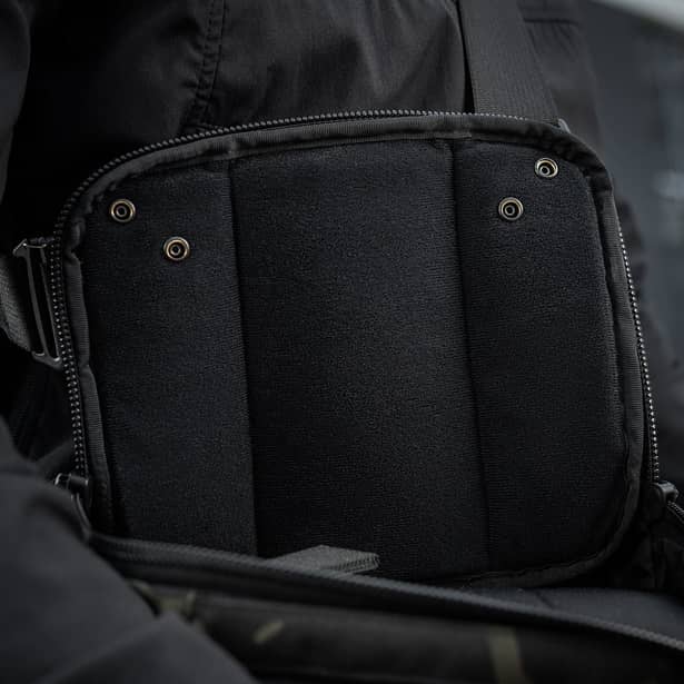 5 - Плечевая однолямковая сумка M-TAC EDC Bag Elite. Multicam Black