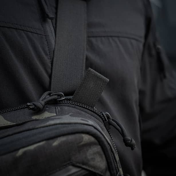 3 - Плечевая однолямковая сумка M-TAC EDC Bag Elite. Multicam Black