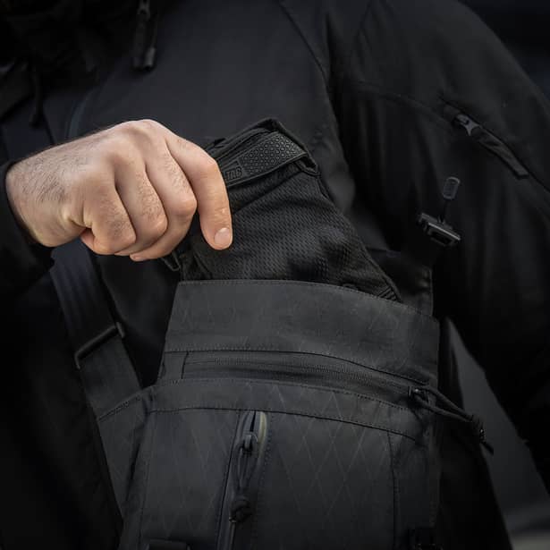 9 - Плечевая однолямковая сумка M-TAC Magnet Bag X-Pac Elite Черная