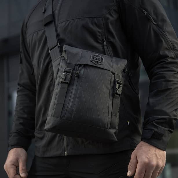 14 - Плечевая однолямковая сумка M-TAC Magnet Bag X-Pac Elite Черная