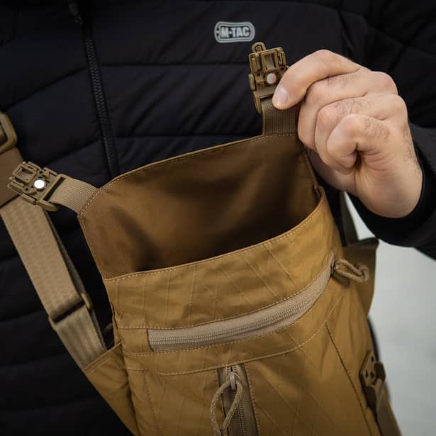 7 - Плечевая однолямковая сумка M-TAC Magnet Bag X-Pac Elite. Койот