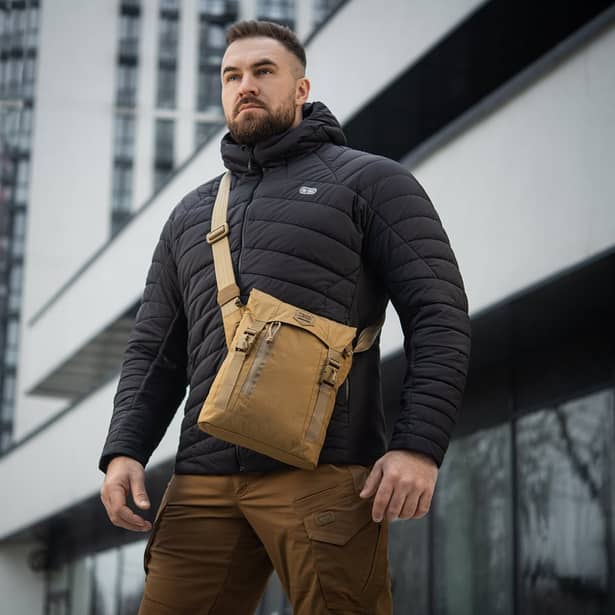 16 - Плечевая однолямковая сумка M-TAC Magnet Bag X-Pac Elite. Койот