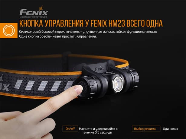 6 - Ліхтар налобний Fenix HM23
