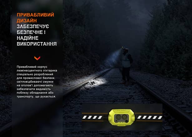 6 - Ліхтар налобний Fenix WH23R з безконтактним датчиком