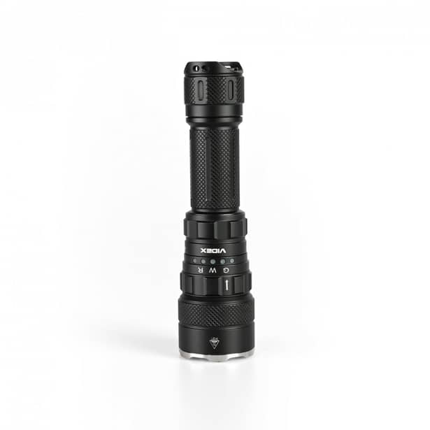 1 - Тактический светодиодный фонарь VIDEX 2000Lm 5000K. Черный матовый