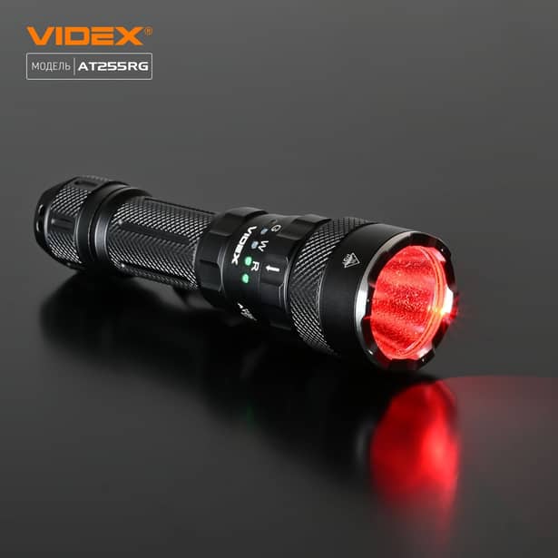 9 - Тактический светодиодный фонарь VIDEX 2000Lm 5000K. Черный матовый