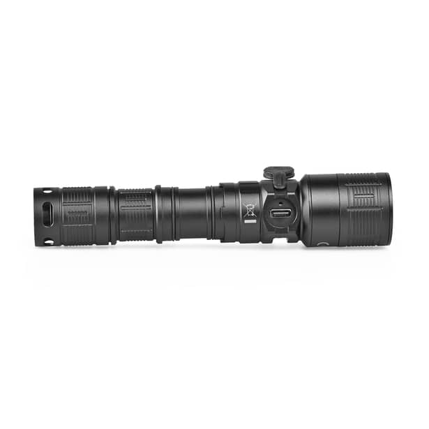 11 - Тактичний світлодіодний ліхтар VIDEX 1000Lm 5000K. Чорний