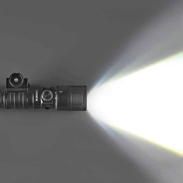 7 - Тактичний світлодіодний ліхтар VIDEX 1000Lm 5000K. Чорний