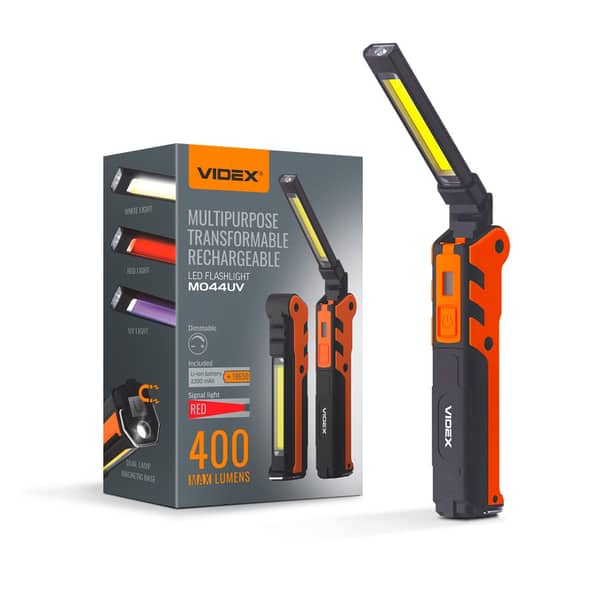 2 - Портативный многоцелевой фонарь VIDEX 400Lm 4000K