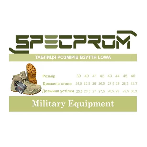12 - Черевики тактичні LOWA (Replika) ZEPHYR GTX® MID TF. REPLIKA. Койот.