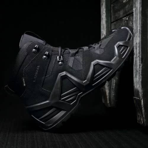 8 - Тактичні черевики Lowa Zephyr MK2 Gore-Tex® MID TF. Чорний