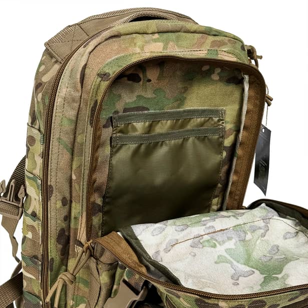 7 - Тактический походный рюкзак объемом 20 литров в цвете Мультикам