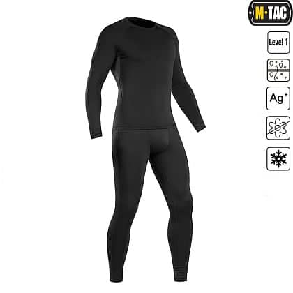 1 - Комплект термобілизни M-Tac ThermoLine. Колір Чорний