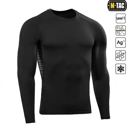 4 - Комплект термобілизни M-Tac ThermoLine. Колір Чорний