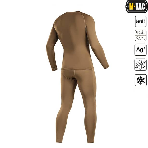 2 - Комплект термобілизни M-Tac ThermoLine. Колір Койот