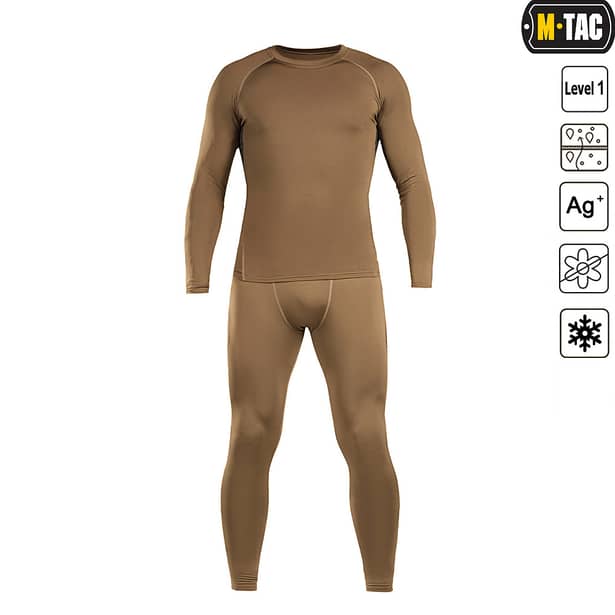 3 - Комплект термобілизни M-Tac ThermoLine. Колір Койот