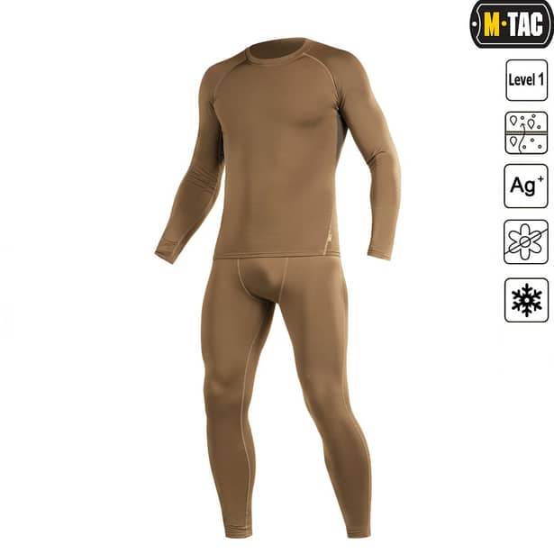 4 - Комплект термобілизни M-Tac ThermoLine. Колір Койот