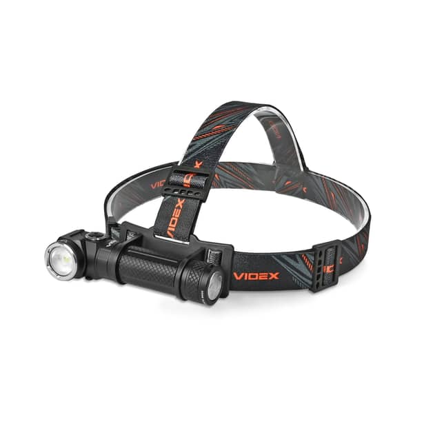 18 - Портативный светодиодный фонарик VIDEX 1000Lm 5000K с креплением на голову