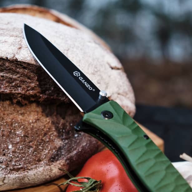 8 - Ніж складаний Ganzo G620g-1 зелений