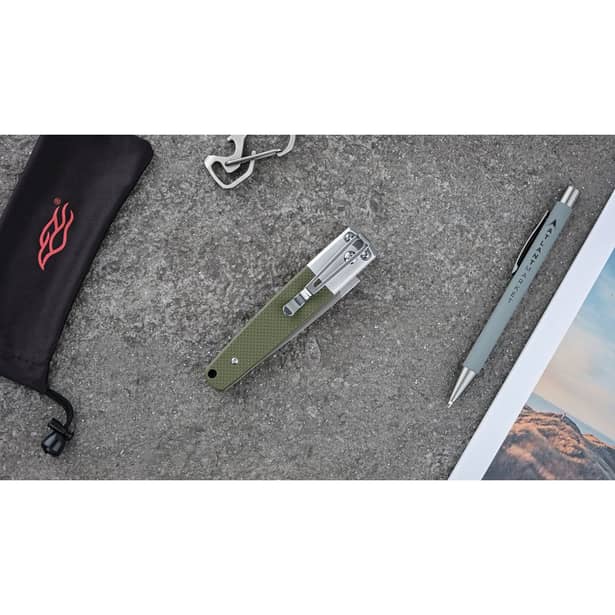 6 - Нож складной Ganzo G7211-GR зеленый