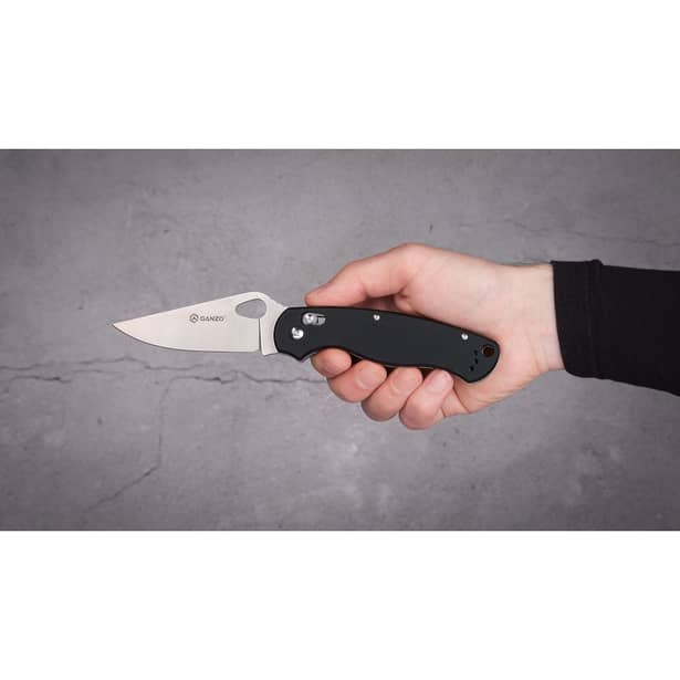 8 - Нож складной Ganzo G729-BK, черный