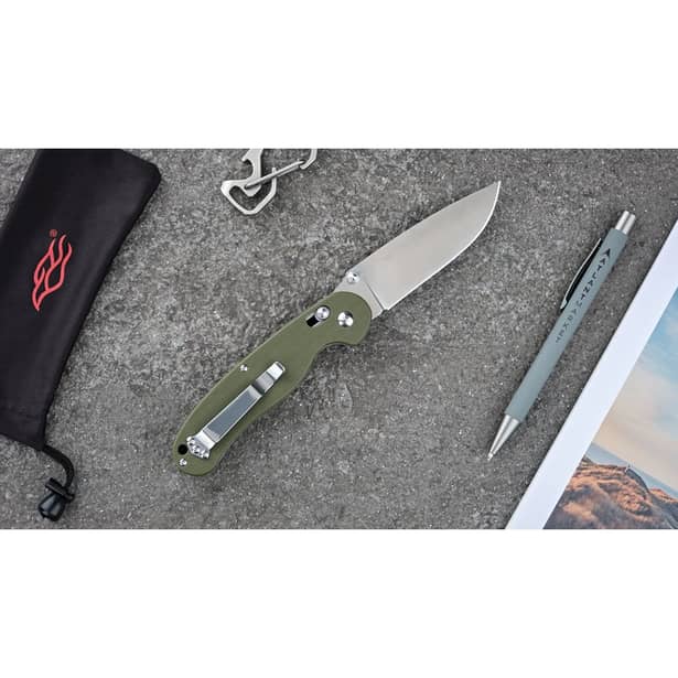 3 - Нож складной Ganzo G727M, зеленый