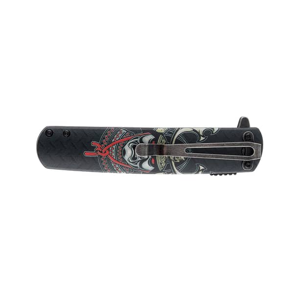 4 - Нож складной Ganzo G626-BS, черный самурай