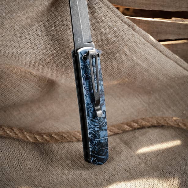 7 - Нож складной Ganzo G626-GS, серый самурай