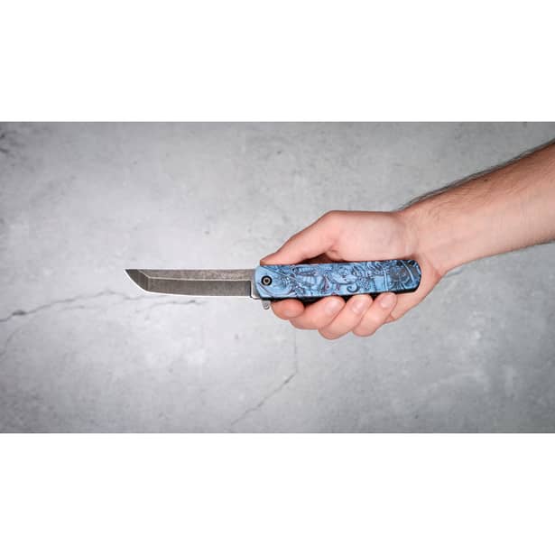 13 - Нож складной Ganzo G626-GS, серый самурай