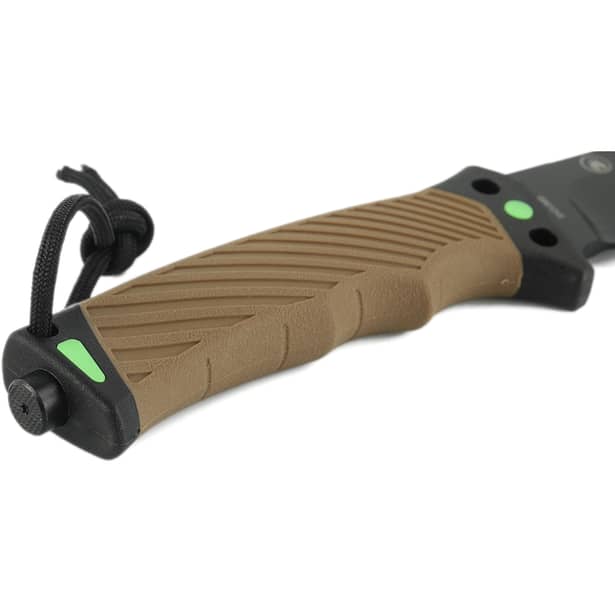 5 - Нож с паракордом Ganzo G8012V2-DY, коричневый