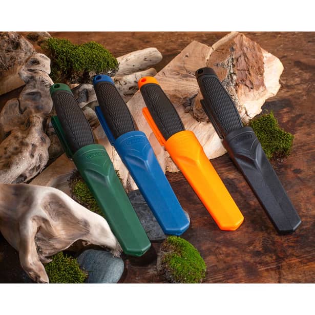 11 - Нож Ganzo G806-GB с ножнами, зелёный