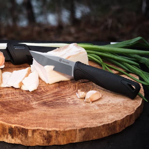 13 - Нож с ножнами Ganzo G807-BK, чорний