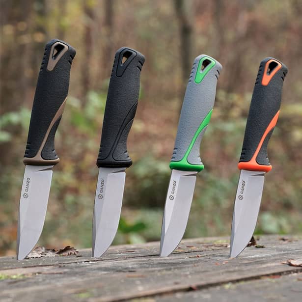 11 - Нож с ножнами Ganzo G807-BK, чорний