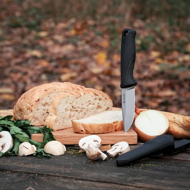 10 - Нож с ножнами Ganzo G807-BK, чорний