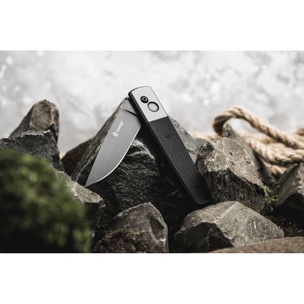 9 - Нож складной Ganzo G721-B черный клинок