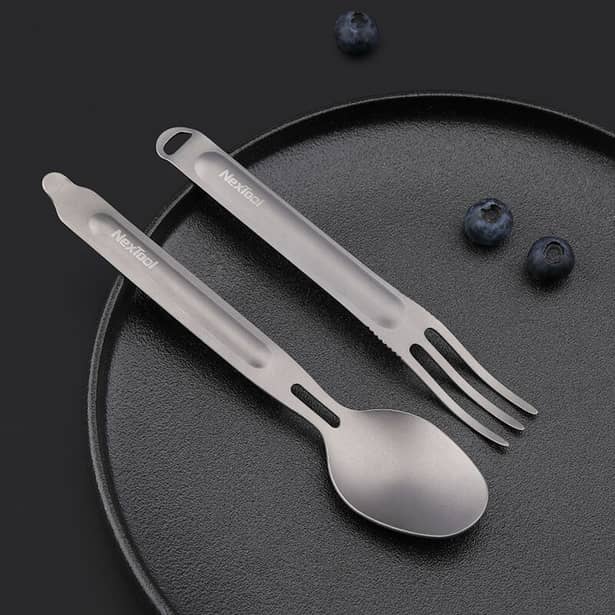 3 - Столовый прибор NexTool Outdoor Spoon Fork NE0124