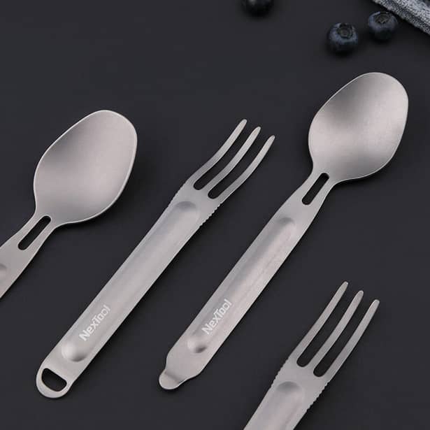 8 - Столовый прибор NexTool Outdoor Spoon Fork NE0124