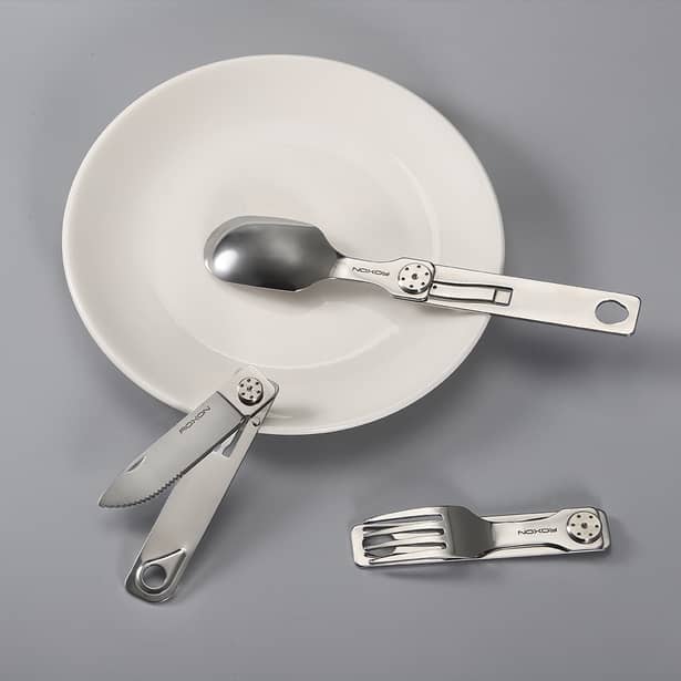 20 - Набор столовых приборов Roxon C1S 3 in1 (ложка, вилка, нож), нержавеющая сталь