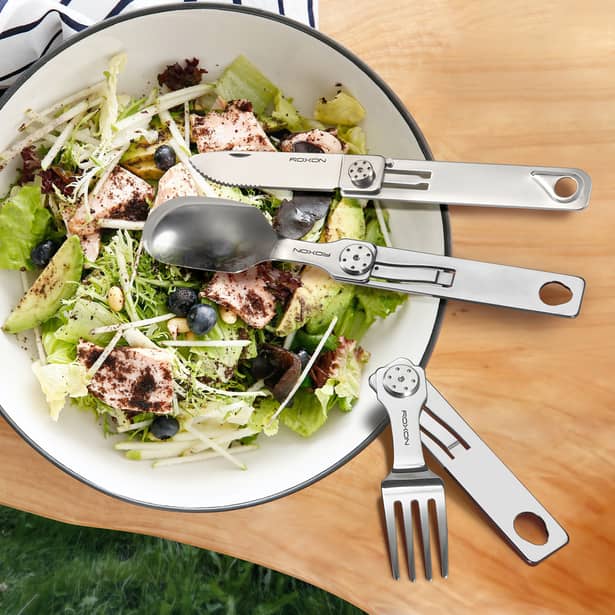 19 - Набор столовых приборов Roxon C1S 3 in1 (ложка, вилка, нож), нержавеющая сталь