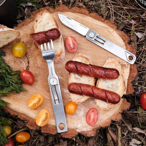 9 - Набор столовых приборов Roxon C1S 3 in1 (ложка, вилка, нож), нержавеющая сталь