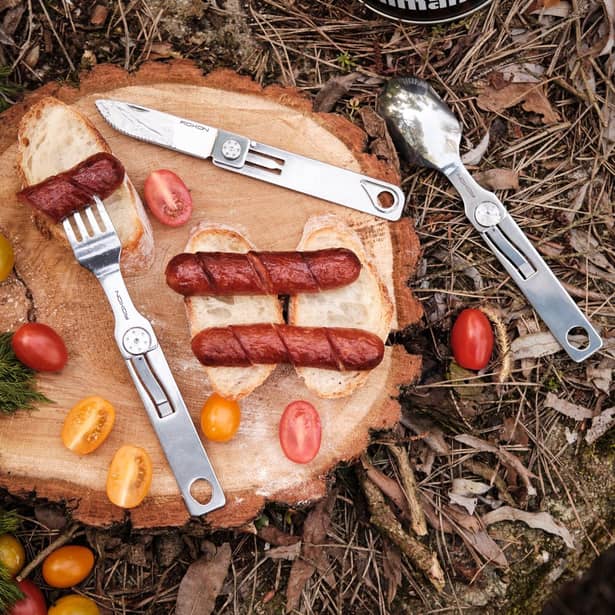 8 - Набор столовых приборов Roxon C1S 3 in1 (ложка, вилка, нож), нержавеющая сталь