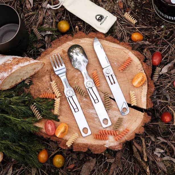 7 - Набор столовых приборов Roxon C1S 3 in1 (ложка, вилка, нож), нержавеющая сталь