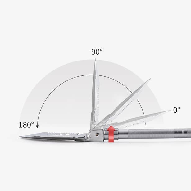 3 - Лопата Naturehike Multifunctional outdoor shovel NH20GJ002. Серый