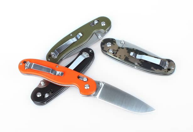 4 - Нож складной Ganzo G727M, камуфляж