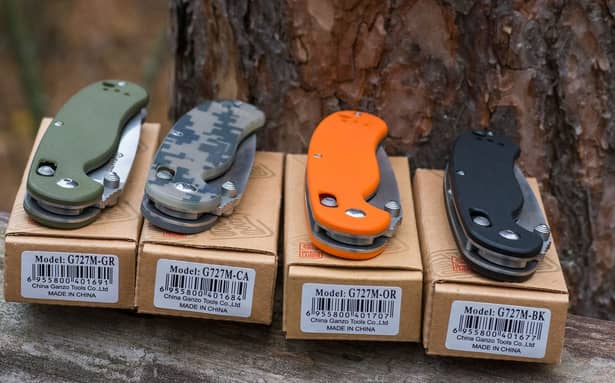 5 - Нож складной Ganzo G727M, камуфляж