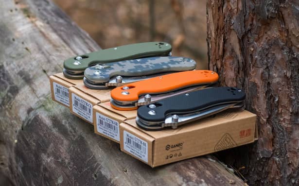 6 - Нож складной Ganzo G727M, камуфляж