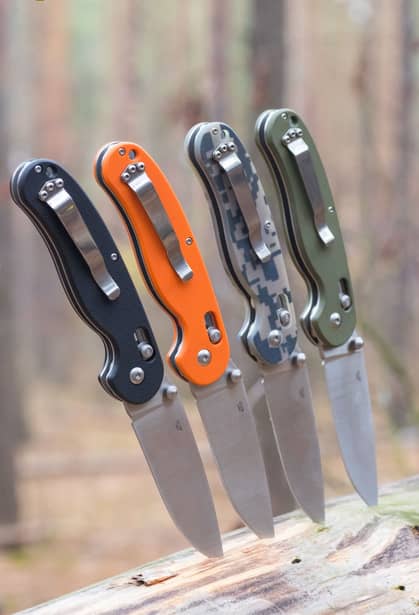 7 - Нож складной Ganzo G727M, камуфляж